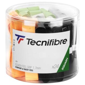 Tecnifibre Feel Pvc Of 24 Squash Grip 24 Units Multicolor