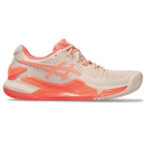 Asics Gel-resolution 9 Clay Shoes Rosa EU 42 1/2 Mujer