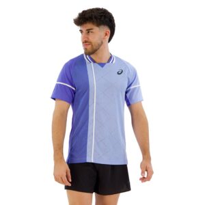 Asics Match Actibreeze Short Sleeve T-shirt Azul S Hombre