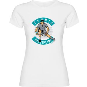 Kruskis Tennis Discipline Short Sleeve T-shirt Blanco XL Mujer