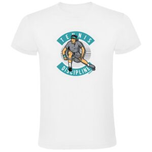 Kruskis Tennis Discipline Short Sleeve T-shirt Blanco S Hombre